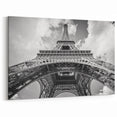 Paris Cityscape - Black and White Eiffel Tower Photography Art