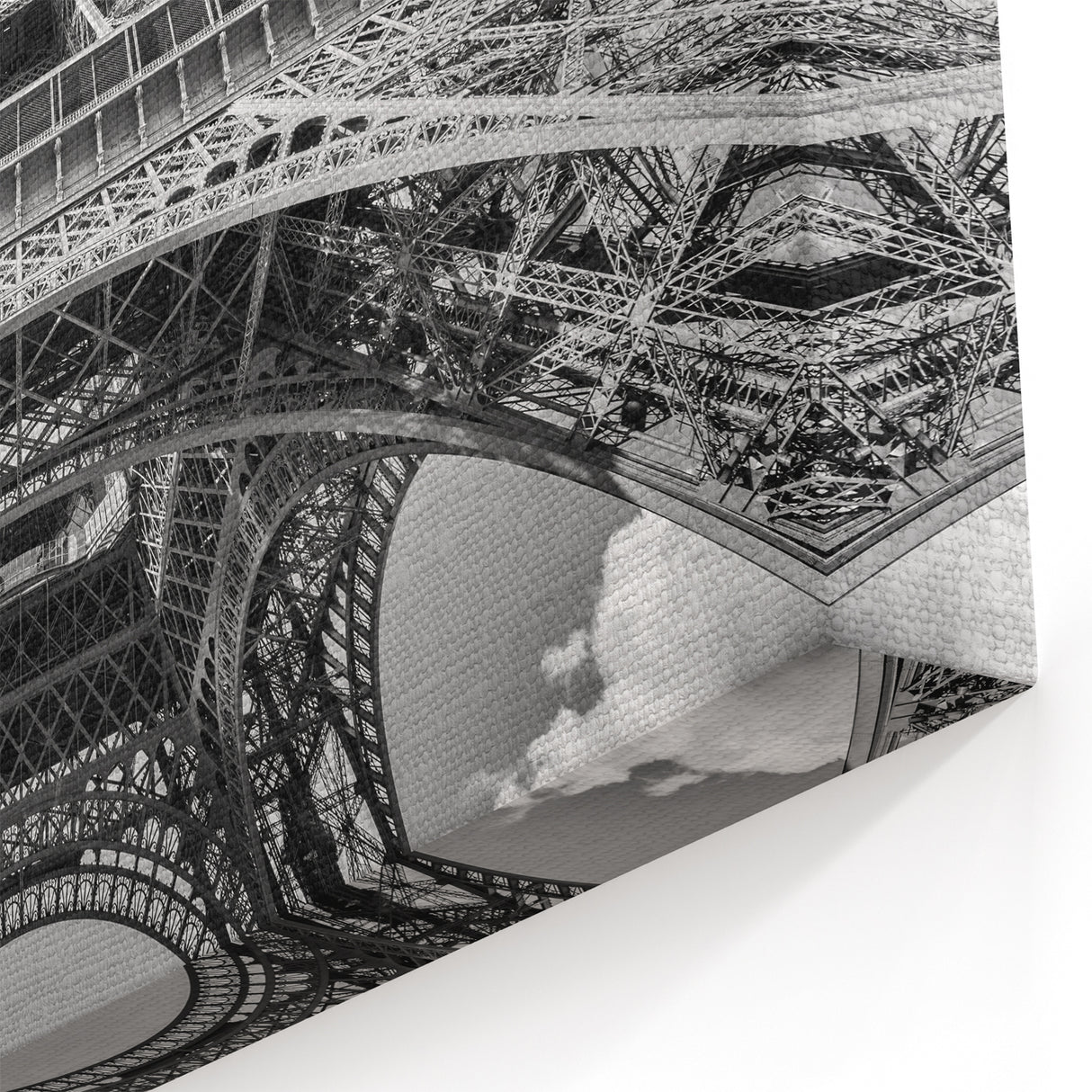 Paris Cityscape - Black and White Eiffel Tower Photography Art