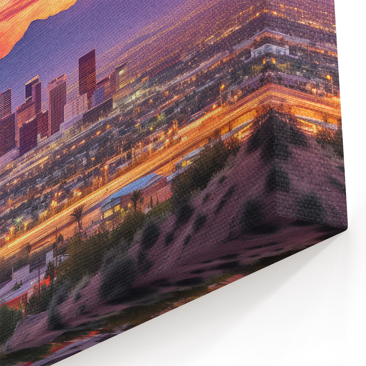 Vibrant Sunset Arizona Cityscape Print - Phoenix Skyline Wall Art