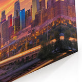 Phoenix Cityscape Wall Art - Stunning Sunset Skyline Arizona Print