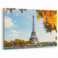 Paris Wall Art - Eiffel Tower with Autumn Leaves River View
