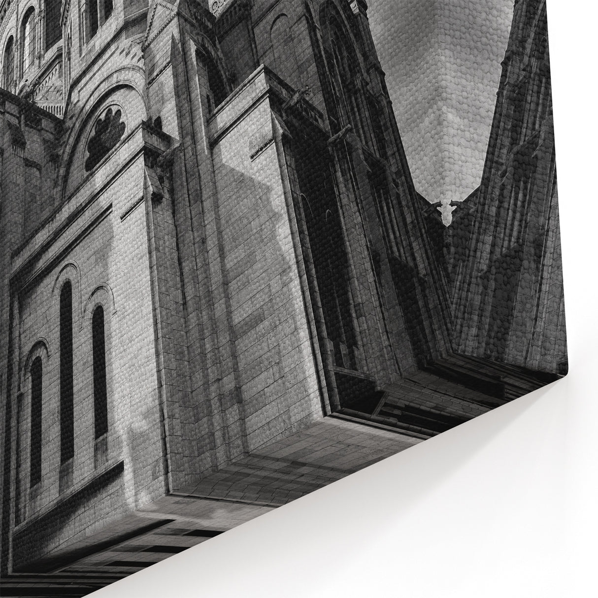 Paris Photography - Black and White Sacré-Cœur Basilica Art Print