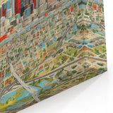 Vibrant Abstract Arizona Skyline Wall Decor - Phoenix Cityscape Art Print