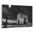 Paris Photography - Black and White Arc de Triomphe Night Scene