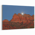 Sedona Wall Art - Majestic Moonrise Over Red Rock Canyon Sedona Landscape