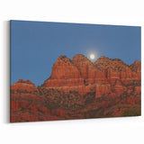 Sedona Wall Art - Majestic Moonrise Over Red Rock Canyon Sedona Landscape