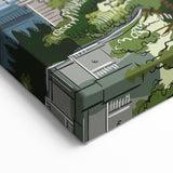 Paris Canvas Prints - Sacré-Cœur Basilica with Sunset Sky Art