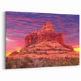 Sedona Landscape Paintings - Vibrant Sunset Over Red Rock Arizona Desert Art