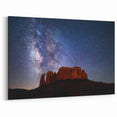 Sedona Canyon Art - Starry Night Sky Over Red Rock Arizona Desert Art