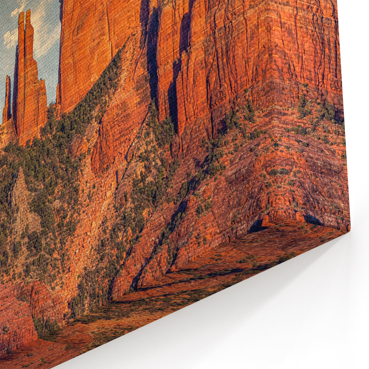 Red Rock Wall Art - Sedona Canyon at Sunset Arizona Desert Landscape