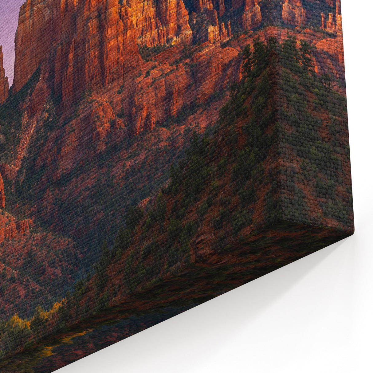 Scenic Sedona Prints - Sunset Over Cathedral Rock Arizona Desert Art