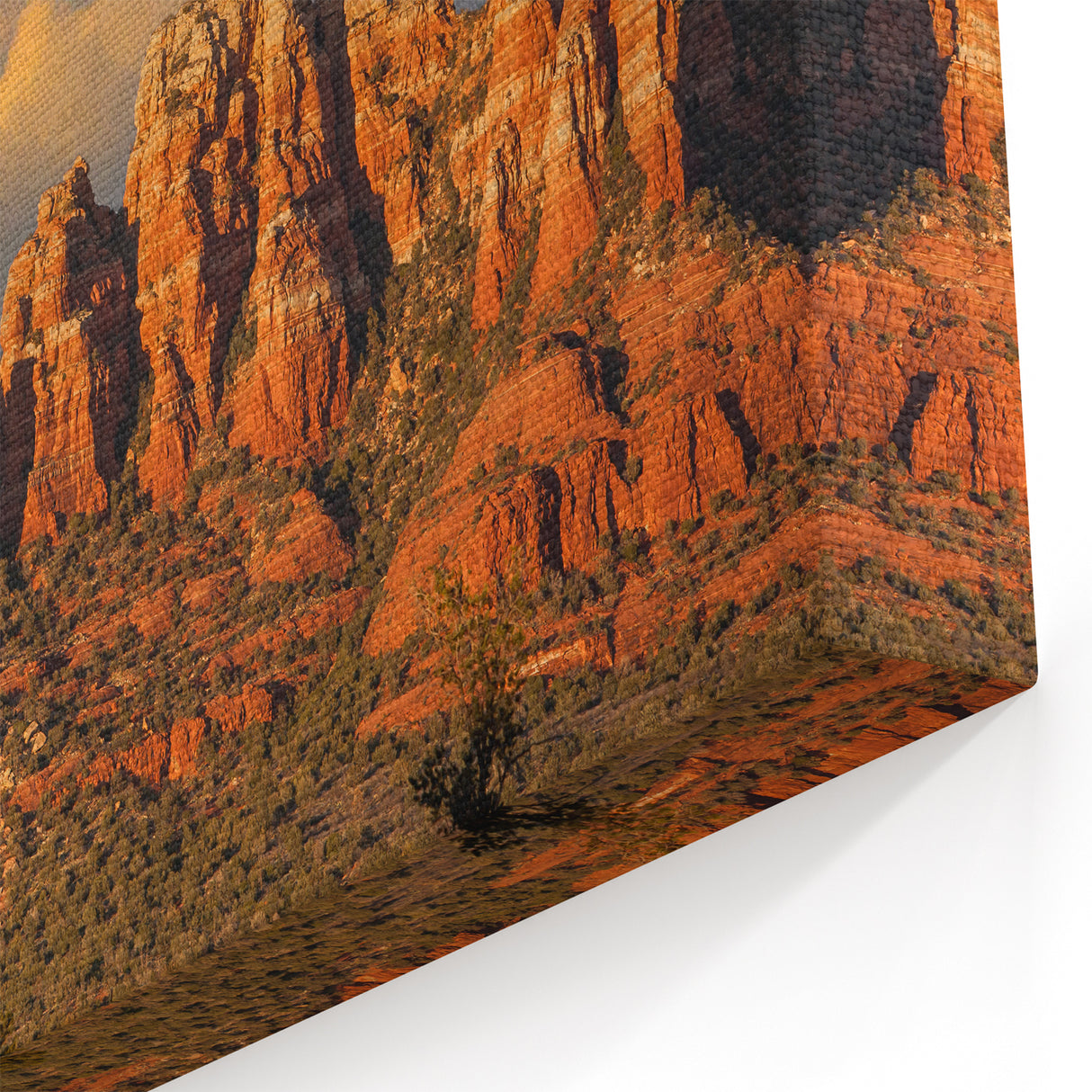 Arizona Desert Art - Dramatic Red Rock Canyon Sedona Landscape Print