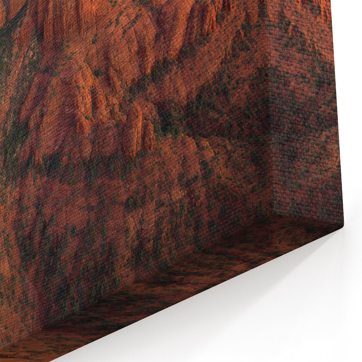 Sedona Landscape Paintings - Aerial View of Red Rocks Arizona Desert Art