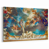 Paris Canvas Prints - French Baroque Ceiling Mural in Vibrant Colors
