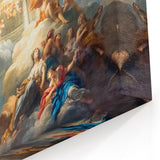 Romantic Paris Art - French Baroque Ceiling Painting in Soft Hues