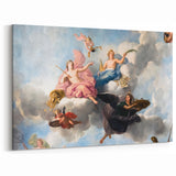 French Wall Decor - Parisian Baroque Ceiling with Cherub Accents