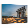 Paris Photography - Arc de Triomphe at Dusk with Light Trails