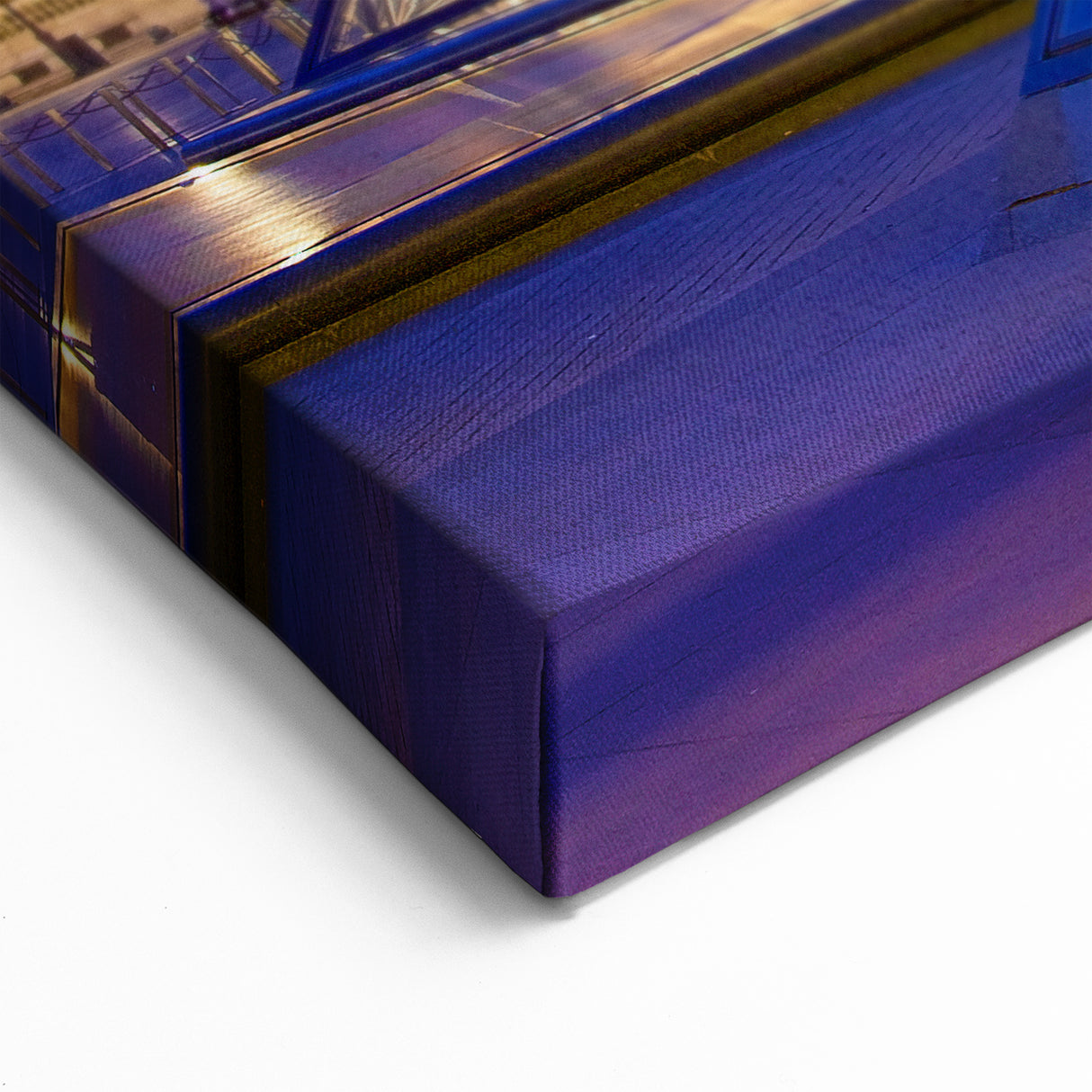 Paris Canvas Prints - Louvre Pyramid at Night with Stunning Blue Sky