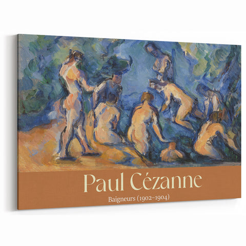 Paul Cézanne Prints - "Baigneurs" Bathers - Famous Post-Impressionist Art