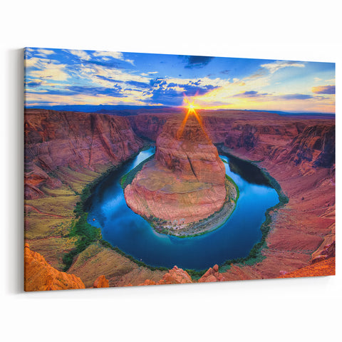 Horseshoe Bend Wall Art - Arizona Landscape Painting with Southwest Charm