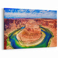 Arizona Landscape Painting - Horseshoe Bend Wall Art with Vibrant Colors
