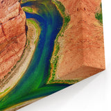 Arizona Landscape Painting - Horseshoe Bend Wall Art with Vibrant Colors
