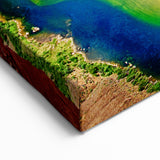 Arizona Landscape Painting - Horseshoe Bend Wall Art with Vibrant Colors