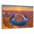 Southwest Nature Art - Scenic Horseshoe Bend Wall Art in Vibrant Sunset