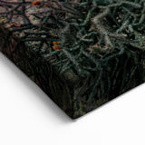 Arizona Desert Landscape Art - Vibrant Sunset with Cactus Silhouettes