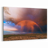 Sonoran Desert Wall Art - Rainbow Over Arizona Desert Landscape