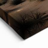 Saguaro Cactus Art - Serene Arizona Desert Landscape Under Stormy Sky