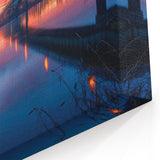 Delaware Cityscape Prints - Sunset Over Bridge and Skyline Photography