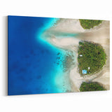 Micronesian Island Aerial View – Tropical Paradise Art