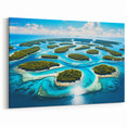 Micronesian Archipelago Aerial Art – Island Paradise Print