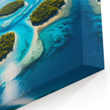 Micronesian Archipelago Aerial Art – Island Paradise Print