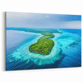 Heart-Shaped Island Art Print – Micronesian Scenery