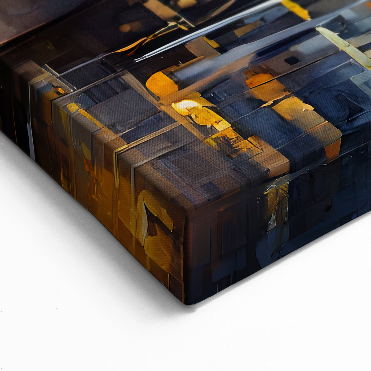 Paris Cityscape Art - Eiffel Tower with Moonlit Bridge Reflection Print