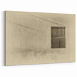 Desert Landscape Art - Qatari Cultural Window Canvas Print