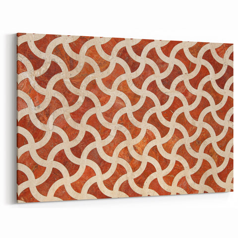 Arabian Gulf Wall Decor - Ornate Tile Pattern Canvas Print