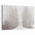 Aspen Scenic Prints - Snowy Aspen Trees and Pathway in Winter Wonderland