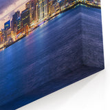 Auckland Twilight Skyline - New Zealand Art Canvas