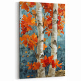 Autumn Leaves with Vibrant Orange Foliage on Aspen Trees - Aspen Canvas Art