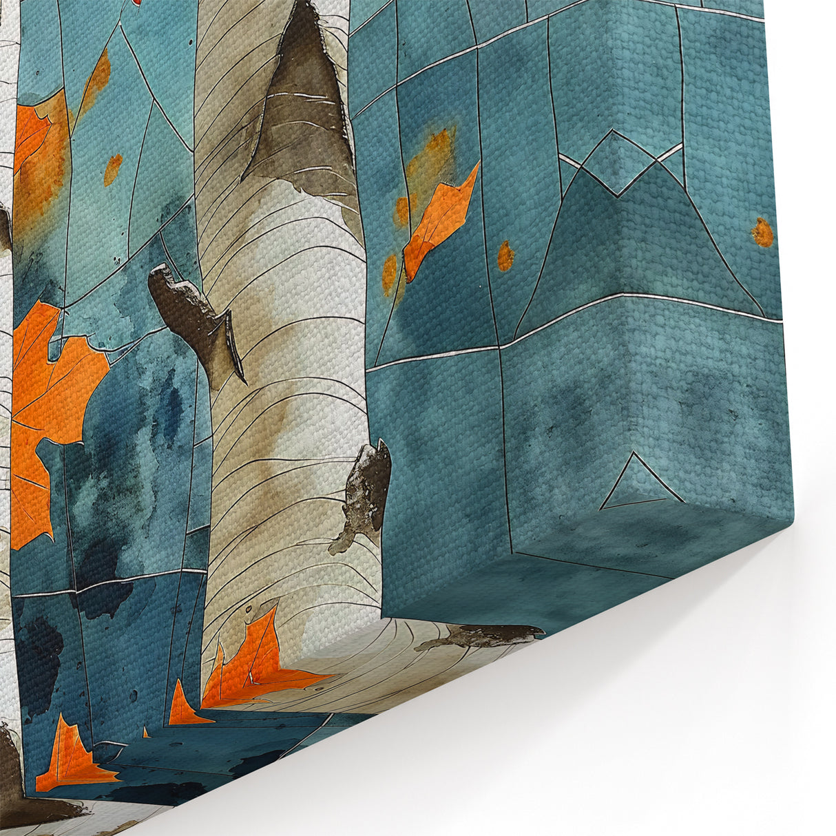 Autumn Leaves with Vibrant Orange Foliage on Aspen Trees - Aspen Canvas Art