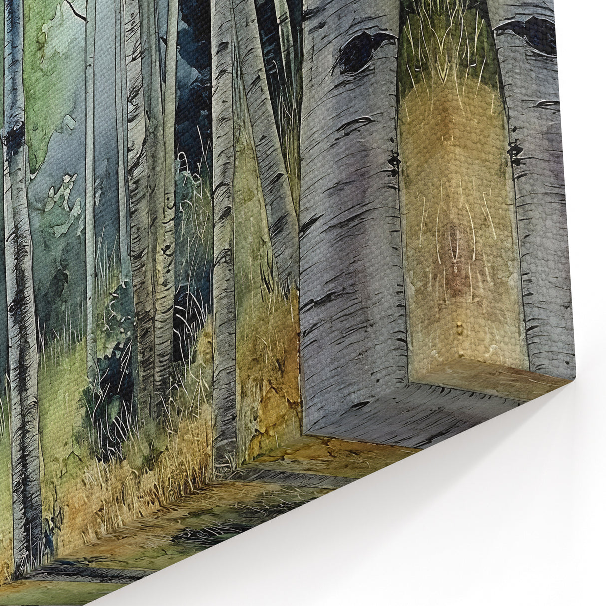 Serene Aspen Forest with Soft Autumn Colors - Aspen Nature Photography