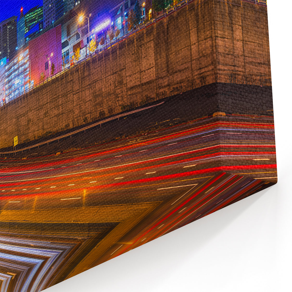 Connecticut Landscape Art - Hartford Night Cityscape Photography