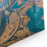 Doha Above the Clouds - Aerial Cityscape Canvas Print