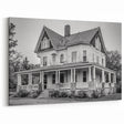 Vintage Black and White Historic House Photography - Connecticut Wall Art