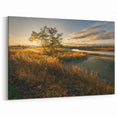 Golden Sunset Over Tranquil Marshlands Photography - Connecticut Art Prints