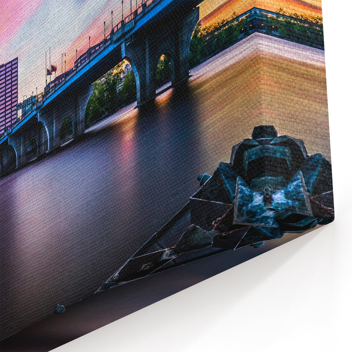 Connecticut Wall Art - Scenic Hartford Skyline at Sunset Connecticut Art Prints