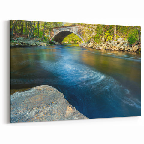 Connecticut Nature Prints - River Under Bridge Scenic Connecticut Photography